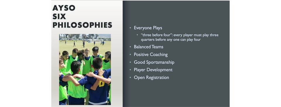 AYSO 6 Philosophies